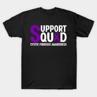 Support Squad Cystic Fibrosis Awareness T-Shirt